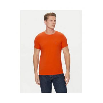 Tricou slim fit din amestec de bumbac organic -
