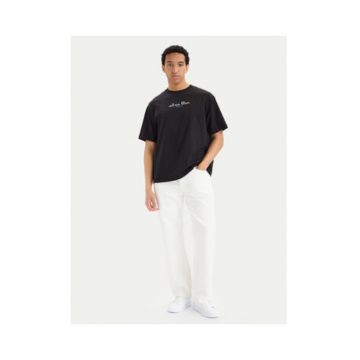 Tricou supradimensionat cu imprimeu logo pe partea din spate