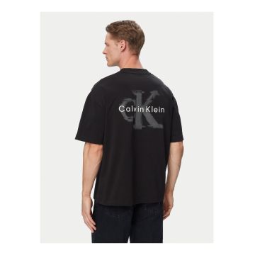 Tricou supradimensionat din bumbac cu logo pe partea din spate