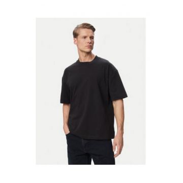 Tricou supradimensionat din bumbac cu logo pe partea din spate