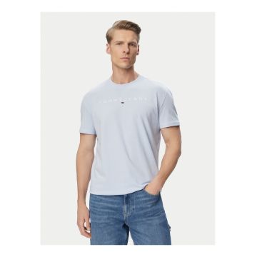 Tricou uni din bumbac cu imprimeu logo