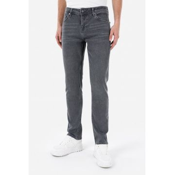 Blugi drepti 044 Karl - Gri inchis melange