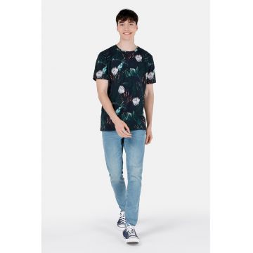 Blugi slim fit cu aspect decolorat Danny - Albastru lavanda