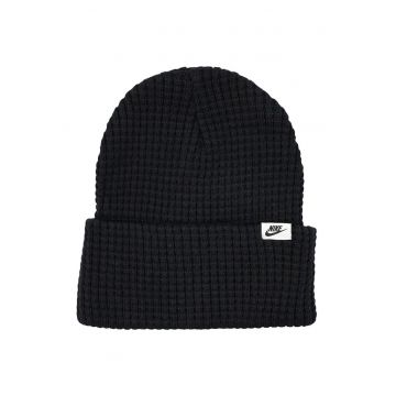 Caciula sport barbati  Peak Waffle Knit - unisex - poliester - one size - neagra
