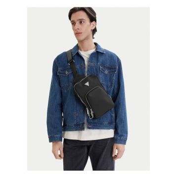 Geanta barbati -  neagra - One Size INTL - material textil