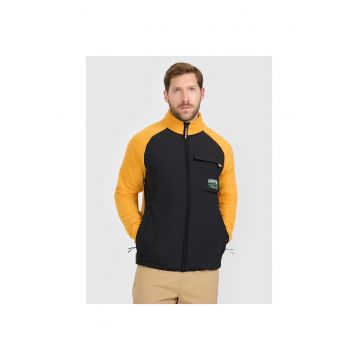 Hanorac sport barbati  guler ridicat - 4FWarm - portocaliu - material de grosime medie