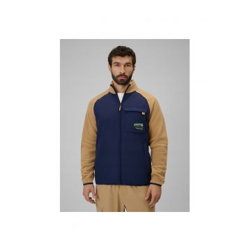Hanorac sport barbati  polar cu guler inalt - 4FWarm - bej - grosime medie -