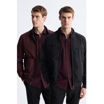 Jacheta bomber cu model reversibil - Visiniu