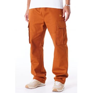 Pantaloni cargo uni - Portocaliu stins