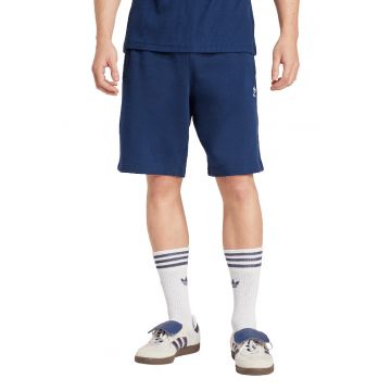 Pantaloni de trening scurti de bumbac Essentials Trefoil - Albastru petrol
