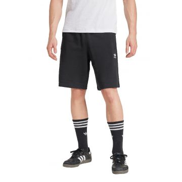 Pantaloni de trening scurti de bumbac Essentials Trefoil - Negru