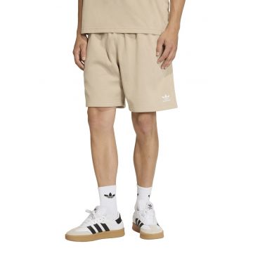 Pantaloni scurti cu talie elastica si buzunare laterale - Bej