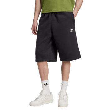 Pantaloni scurti din amestec de bumbac - Negru