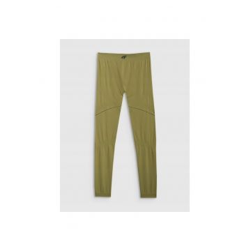 Pantaloni sport barbati  lenjerie termoactiva fara cusaturi - kaki - poliester -