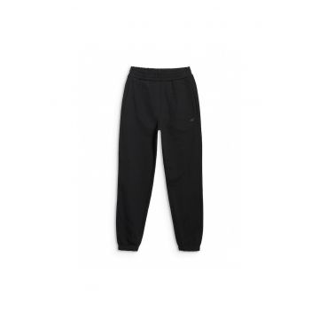 Pantaloni sport unisex  negri - croiala oversize - bumbac