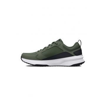 Pantofi Charged Edge din piele cu insertii din plasa pentru antrenament - Kaki