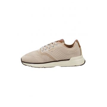 Pantofi sport din material textil cu insertii din piele Beeker - Bej