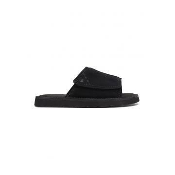 Papuci de piele intoarsa Solsbury - Negru