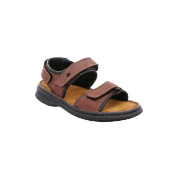 Sandale barbati - Rafe -  Velcro - Maro