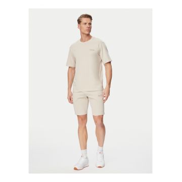 Set tricou si pantaloni scurti Barbati - Jack Jones - Bej/Gri - bumbac