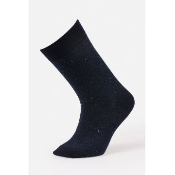 Sosete lungi din amestec de bumbac - Bleumarin