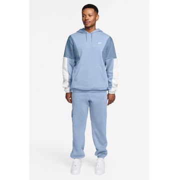 Trening din material fleece cu model colorblock Club - Alb/Albastru pastel