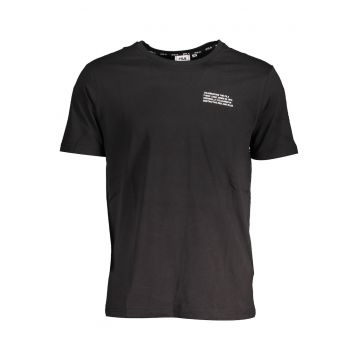 Tricou barbati -  100% Bumbac - Negru - FAM0348 - Negru