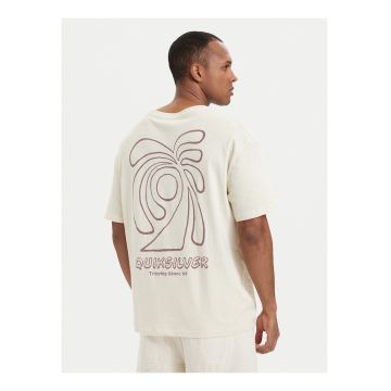 Tricou barbati -  bej - bumbac - imprimeu grafic