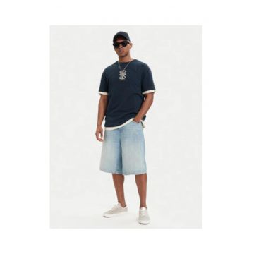 Tricou barbati -  bleumarin - croiala regular fit - bumbac