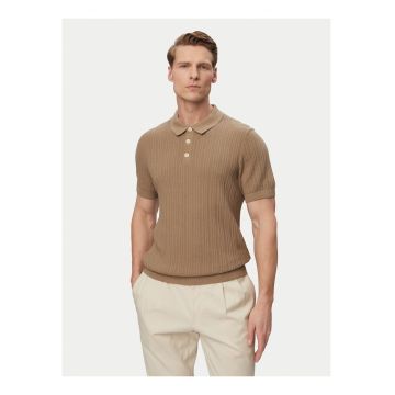 Tricou barbati - Joop Jeans - bej - bumbac - maneca scurta