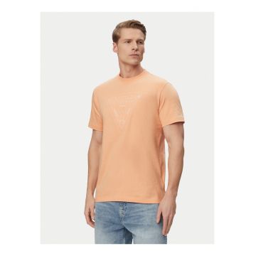 Tricou barbati -  portocaliu - bumbac - croiala regular fit