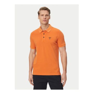 Tricou barbati -  portocaliu - bumbac - maneca scurta