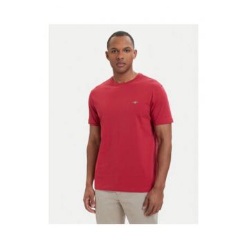 Tricou barbati -  rosu - bumbac - croiala regular fit