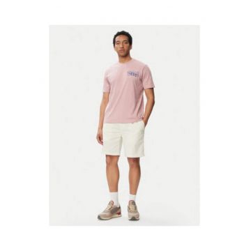 Tricou barbati -  roz - bumbac - imprimeu grafic