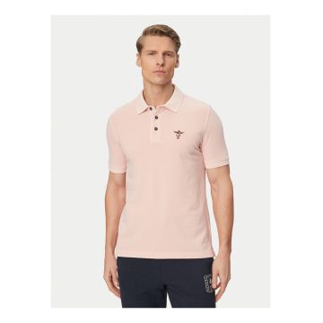 Tricou barbati -  roz - bumbac - maneca scurta
