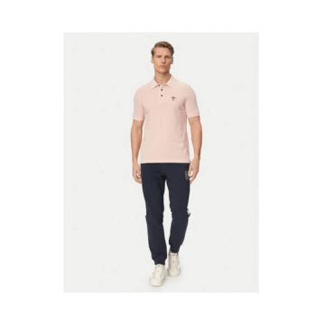 Tricou barbati -  roz - bumbac - maneca scurta