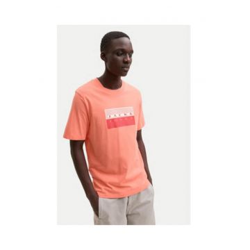 Tricou barbati -  roz - bumbac organic - croiala regular fit