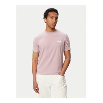 Tricou barbati -  roz - bumbac - regular fit