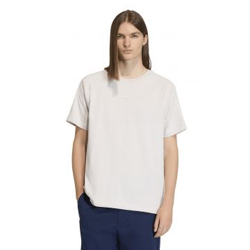 Tricou lejer din bumbac cu maneci raglan Essentials - Alb