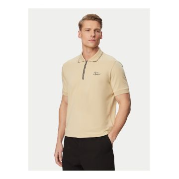 Tricou Polo Barbati -  Bej - bumbac - maneca scurta