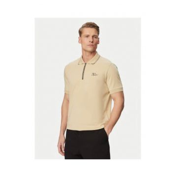 Tricou Polo Barbati -  Bej - bumbac - maneca scurta