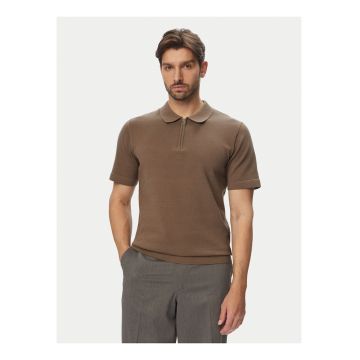 Tricou Polo Barbati - Jack Jones - Bej - Bumbac organic - Maneca scurta