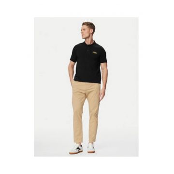 Tricou Polo Barbati -  Negru - bumbac - maneca scurta - guler polo