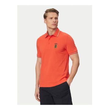 Tricou Polo Barbati -  portocaliu - bumbac - maneca scurta