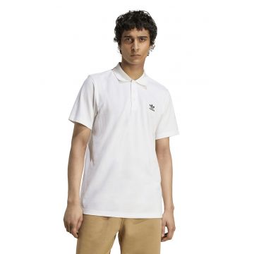 Tricou polo cu imprimeu logo pe piept - Alb
