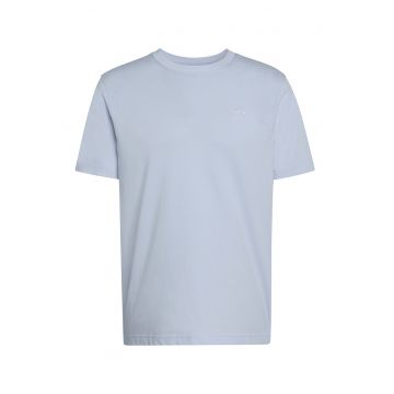 Tricou regular fit din bumbac Trefoil - Albastru glaciar