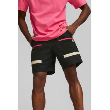 Bermude cargo Downtown - Negru/Roz