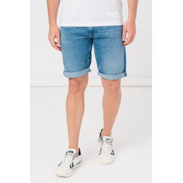 Bermude relaxed fit din denim Callen - Albastru