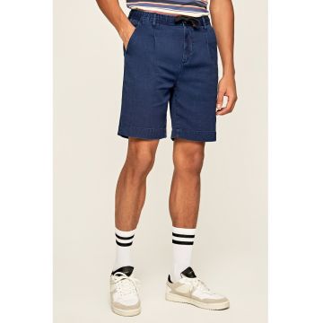 Blugi 3/4 relaxed fit Pierce - Bleumarin