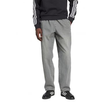 Blugi relaxed fit cu buzunare - Gri deschis